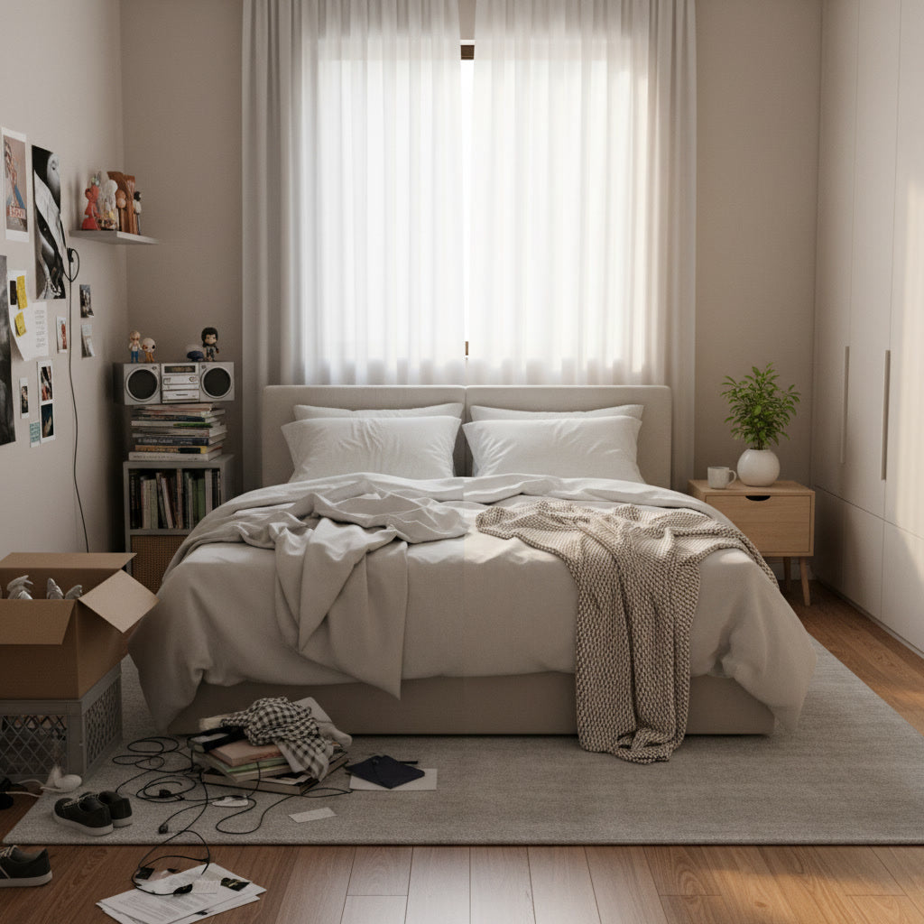 Désencombrer une chambre : 5 astuces pour éliminer le bruit visuel et mieux dormir