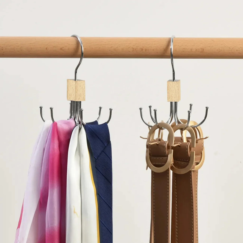Organiseur rotatif 360° pour accessoires – ceintures, foulards, soutiens-gorge