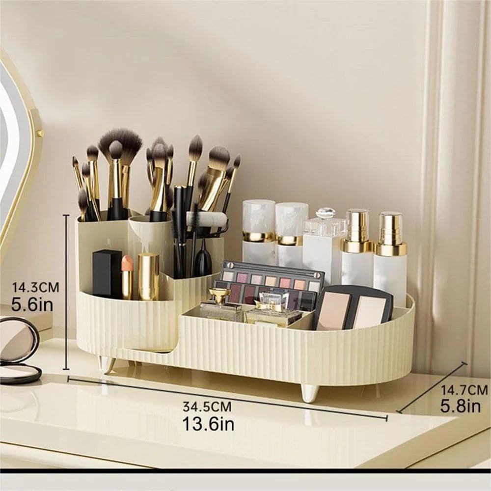 Organiseur maquillage rotatif pour maquillage et soins