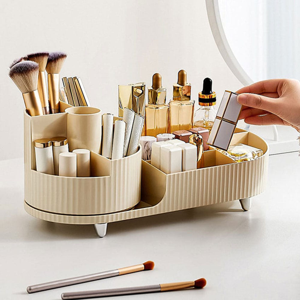 Organiseur maquillage rotatif pour maquillage et soins