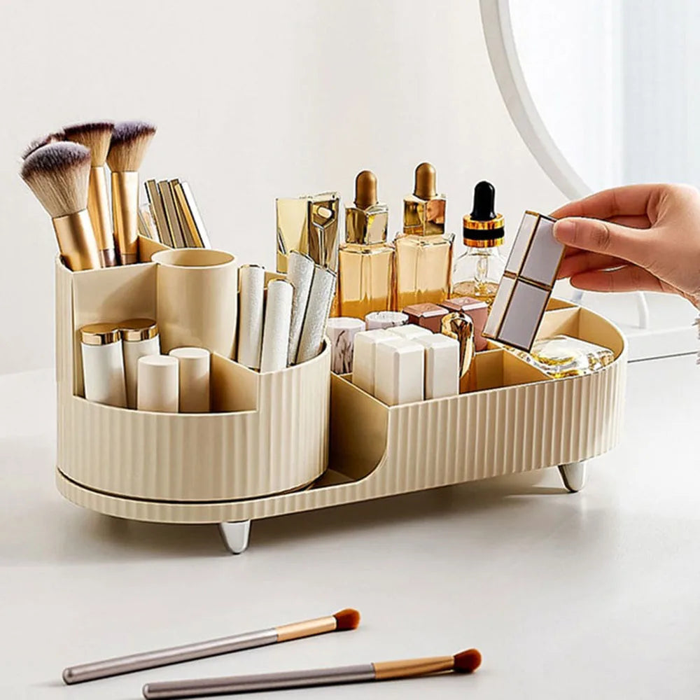 Organiseur maquillage rotatif pour maquillage et soins