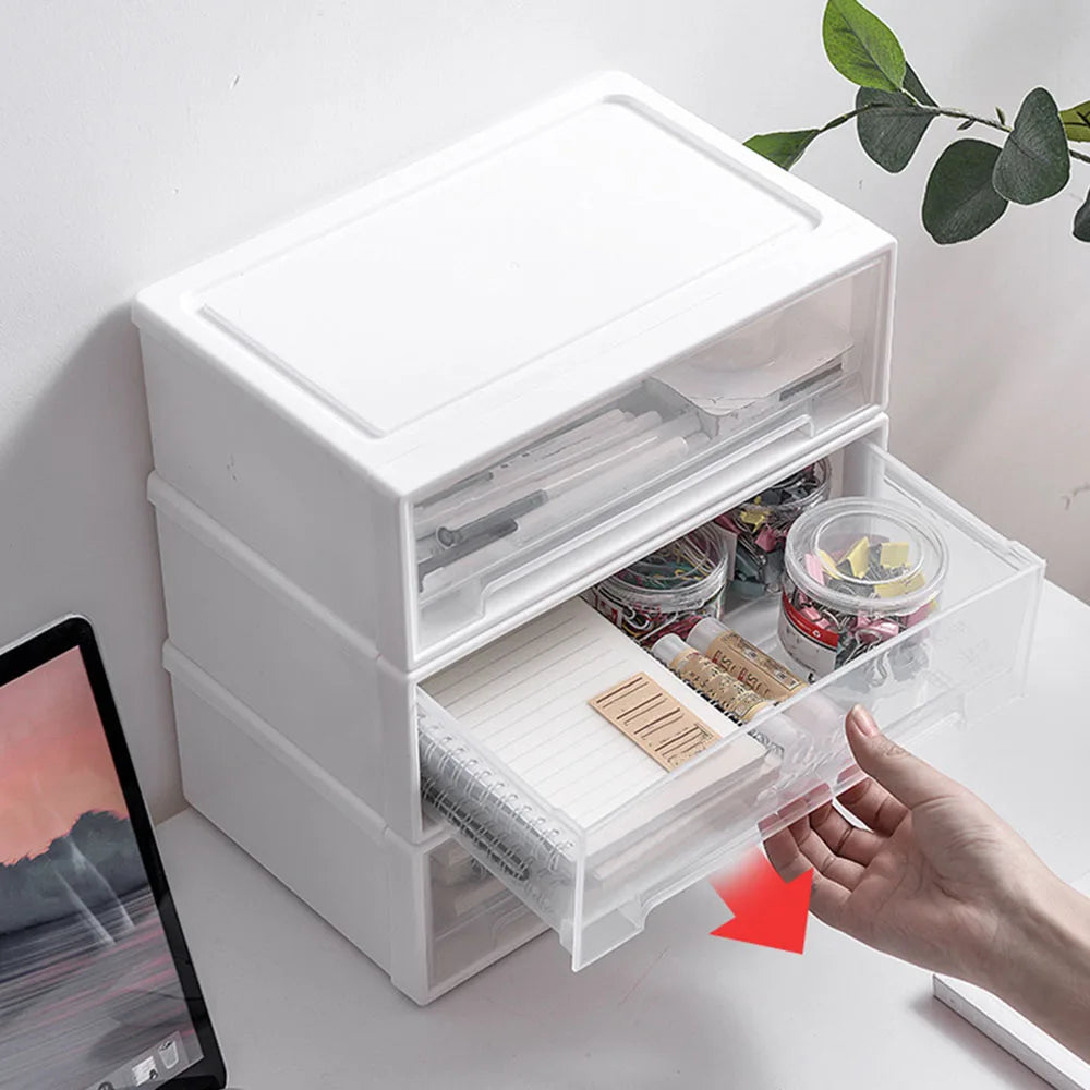 Tiroir empilable bureau - rangement bijoux et accessoires