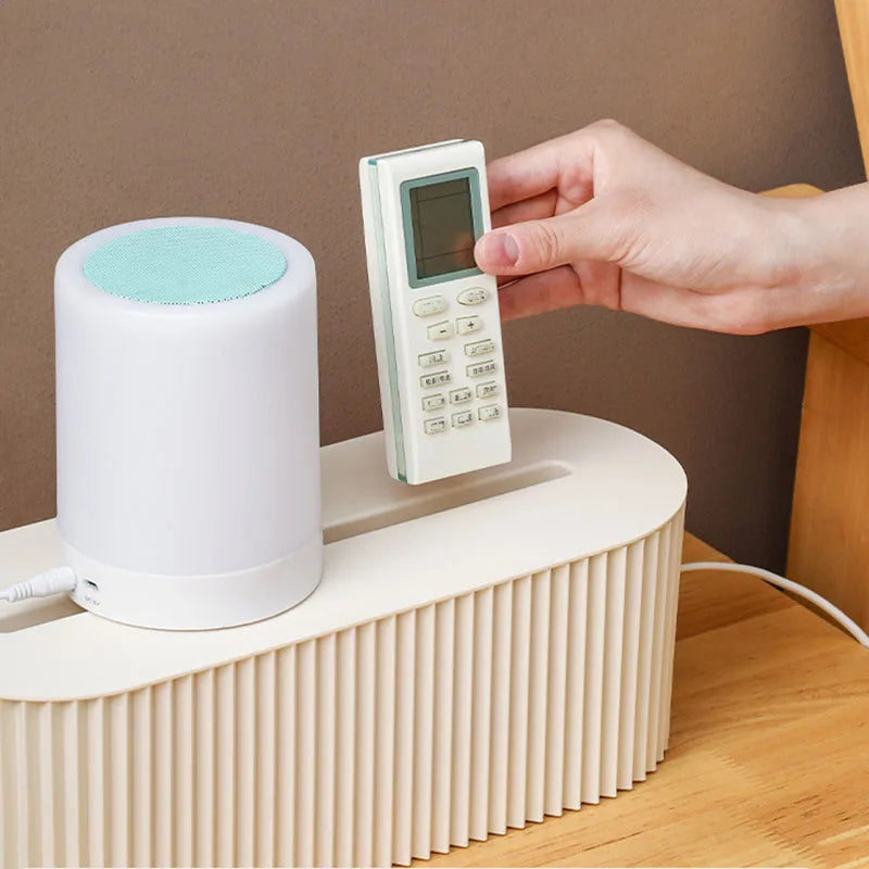 Boîte rangement câbles et chargeurs – bureau et maison, anti-poussière