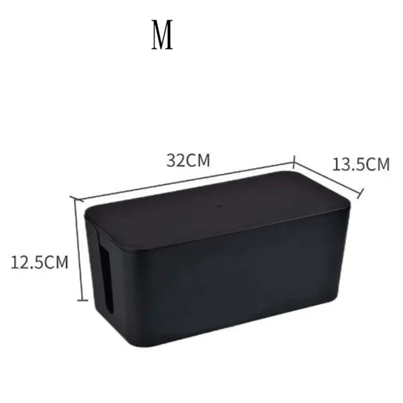 Boîte de rangement pour câbles et multiprises