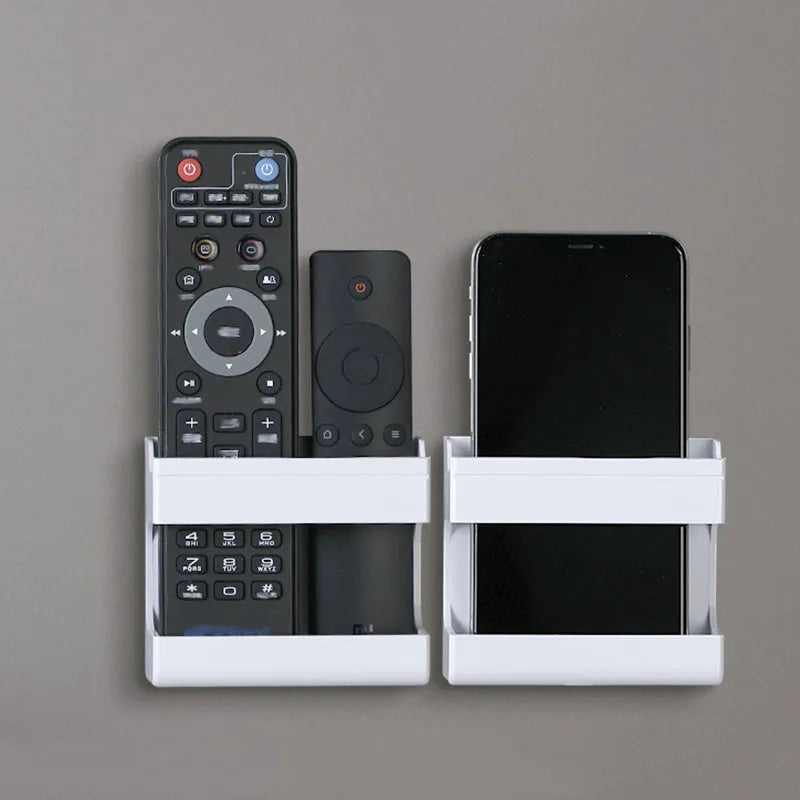 Rangement mural pour télécommande et téléphone