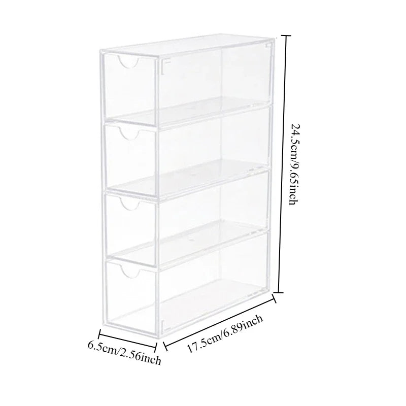 Organiseur transparent pour lunettes anti-poussière