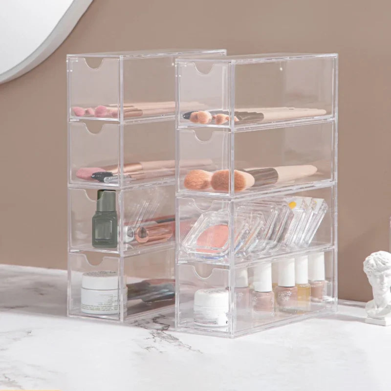 Organiseur transparent pour lunettes anti-poussière