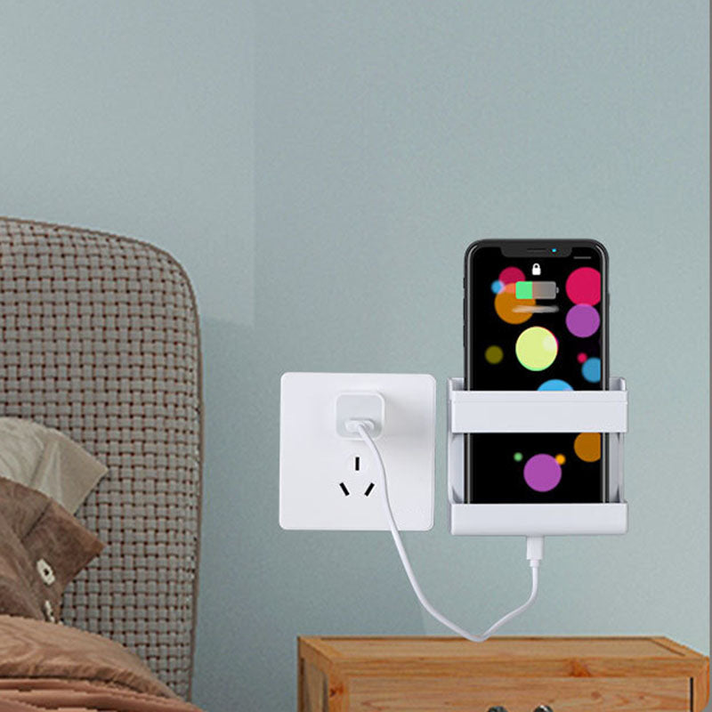 Rangement mural pour télécommande et téléphone
