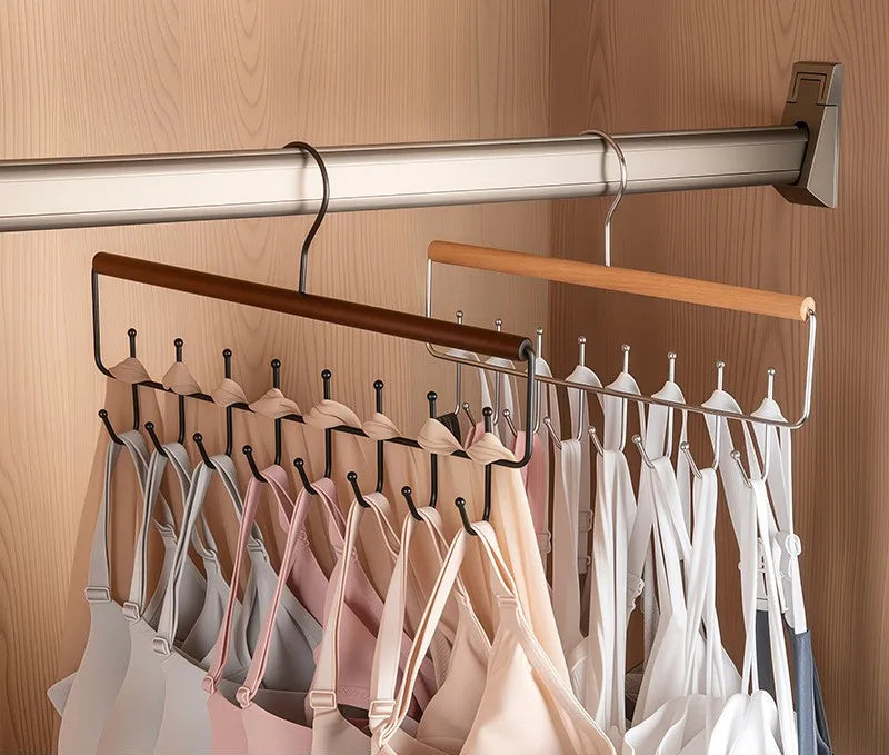 Porte-accessoires en bois – casquettes, ceintures et foulards
