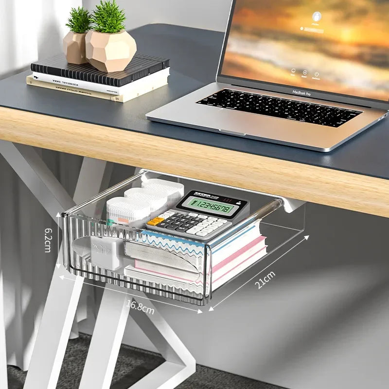 Tiroir coulissant pour bureau et maison - rangement sous table