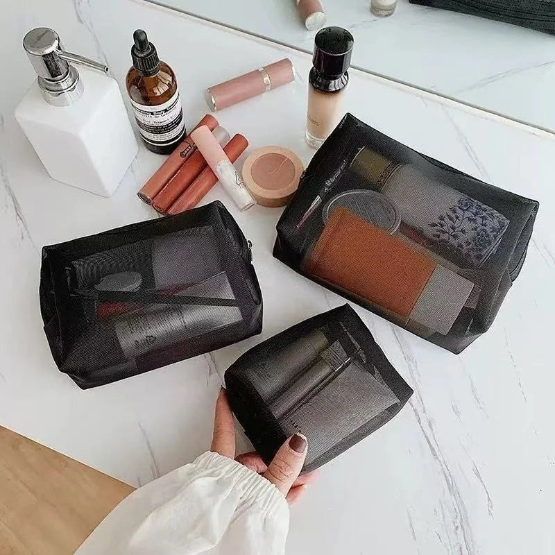 Set de 3 trousses maquillage – portable et pratique