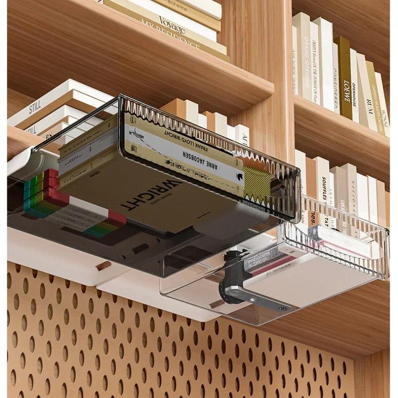 Tiroir coulissant pour bureau et maison - rangement sous table