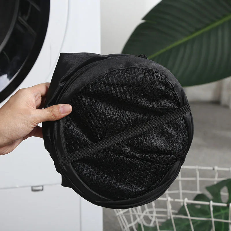 Panier à linge pliable en maille – rangement vêtements et jouets