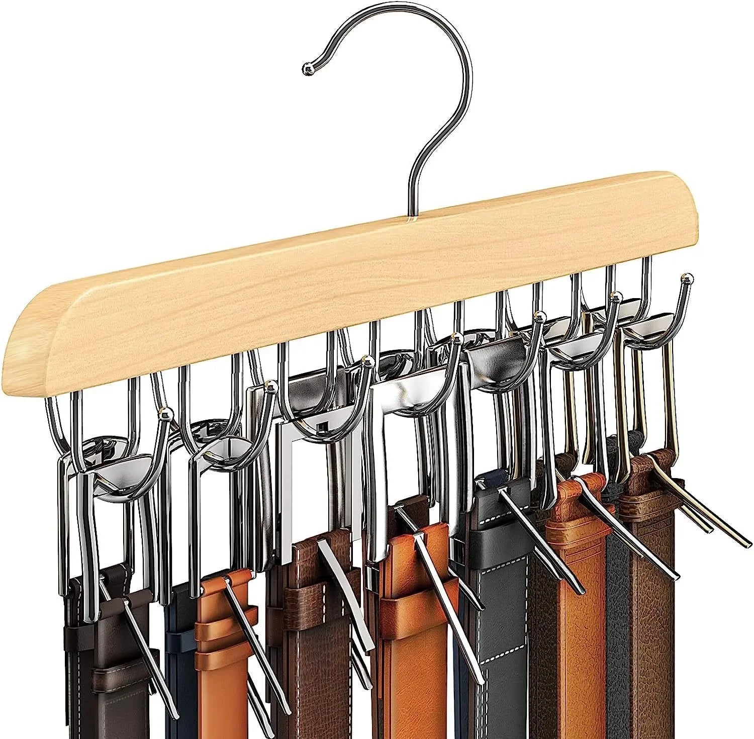 Porte-ceintures en bois – cravates, foulards et ceintures
