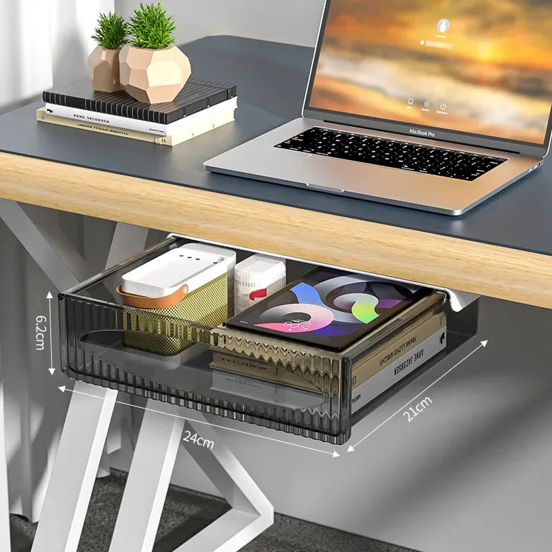 Tiroir coulissant pour bureau et maison - rangement sous table