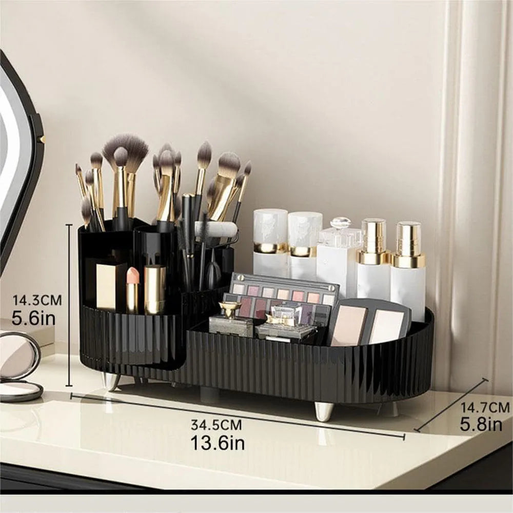 Organiseur maquillage rotatif pour maquillage et soins