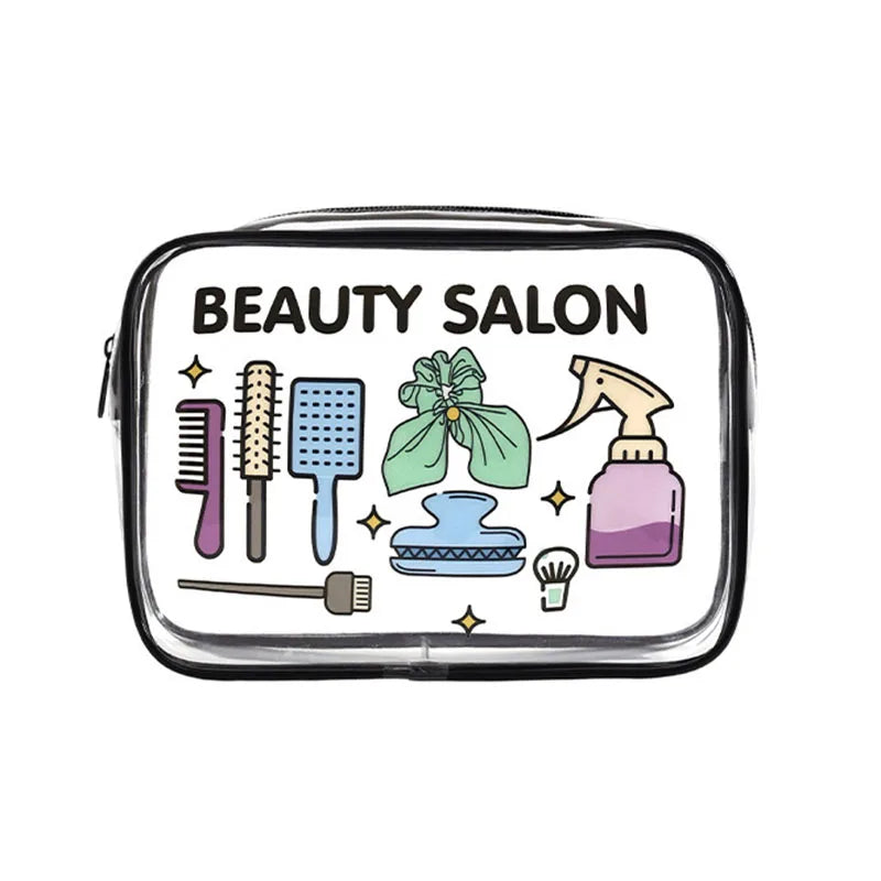 Trousse de maquillage transparente et étanche